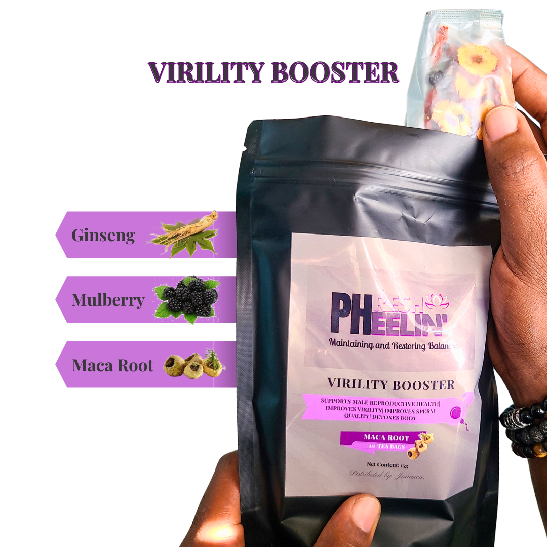 Virility Booster - Natural Tonic for Male Reproductive Support and Vitality Support with Maca Root
