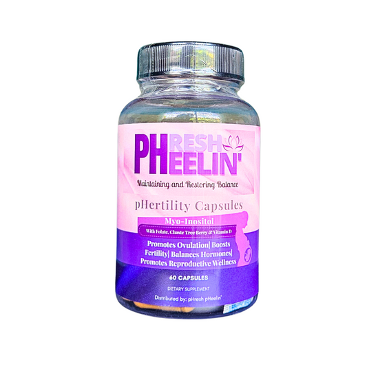 pHresh pHeelin' pHertility Capsules – Natural Fertility Support with Myo-Inositol & Herbs for Hormone Balance, Ovulation & Reproductive Health