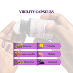 Virility Capsules - Natural Male Wellness Support for Vitality and Balance with Maca Root