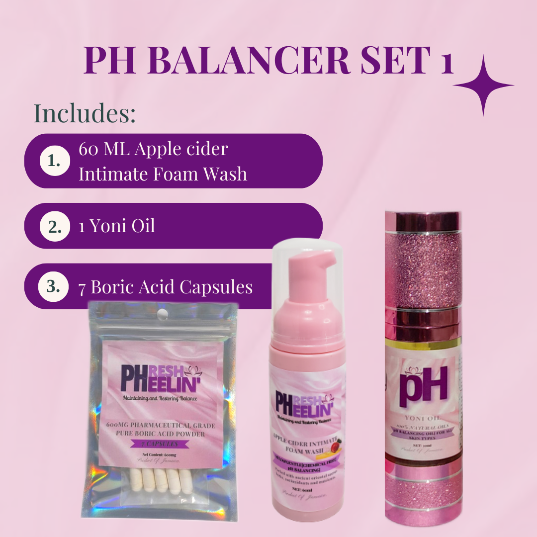 pHresh pHeelin' pH Balancer Sets- pH Balance-Yeast Infections- B.V- Women-Razor Bumps