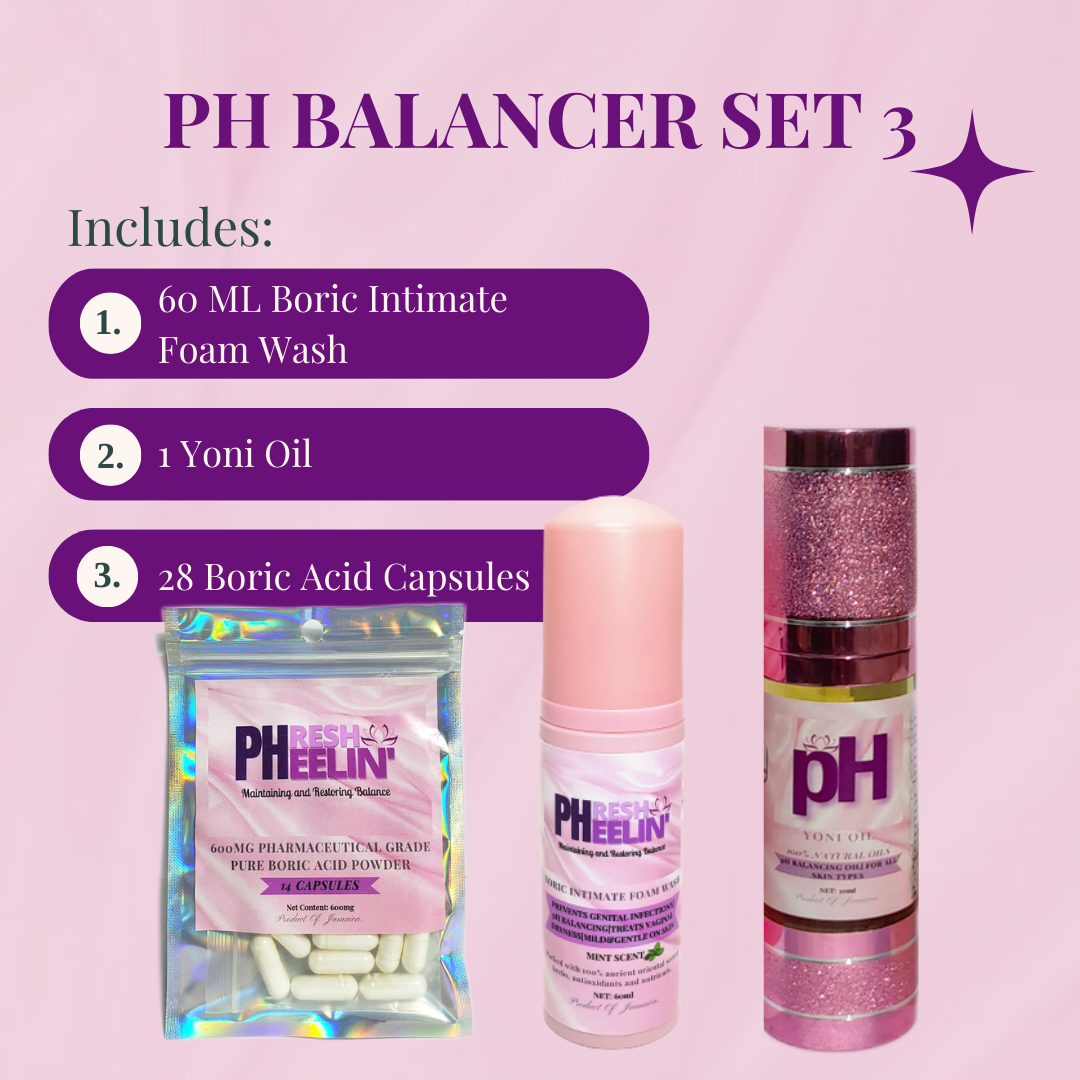 pHresh pHeelin' pH Balancer Sets- pH Balance-Yeast Infections- B.V- Women-Razor Bumps